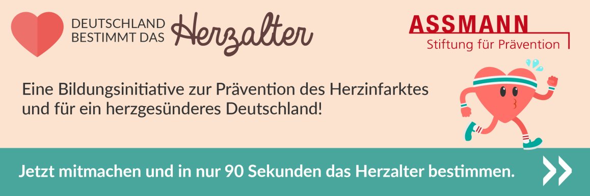 Ein Herz, das Sport macht, als Zeichnung. Um es herum sind verschiedene Informationen zum Thema Herz-Kreislauf.