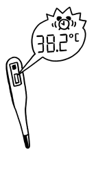 Zeichnung Thermometer-Display vergrößert